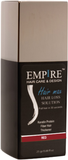 סיבי שיער בצבע 'חום' למילוי שיער דליל 25 גרם - אמפייר EMPIRE