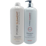 החלקה מינרלית ג`ל שמן 1000 מ``ל + מוצר לבחירה: שמפו, מסכה או סרום - פאוור אלמנט