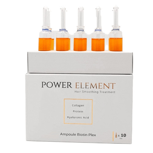 אמפולות ללא מלחים לשיער יבש 10 יחידות של 10 מ``ל - פאוור אלמנט