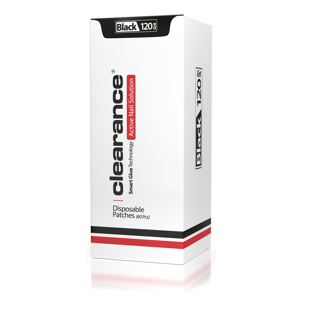 Grit 120 - קלירנס מדבקות שיוף מתחלפות מדבקה שחורה